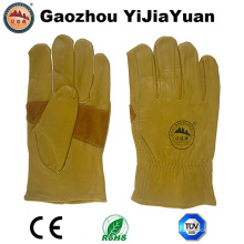 Renforcement Palm Cow Grain Leather Safety Drivers Gants de travail